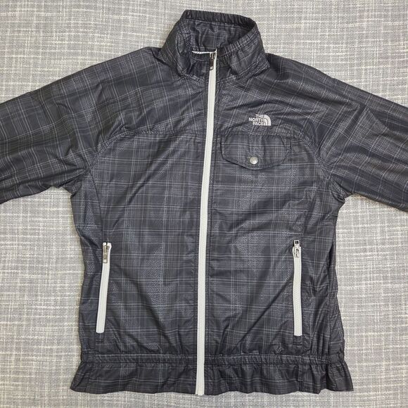 THE NORTH FACE Penelope Windbreaker Jacket Dark Blue Plaid Women’s S/M SEE DESC - Picture 9 of 12